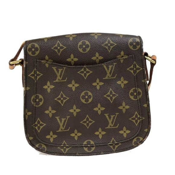 LOUIS VUITTON Saint Cloud MM Shoulder Bag Monogram Leather Brown - Picture 13 of 16